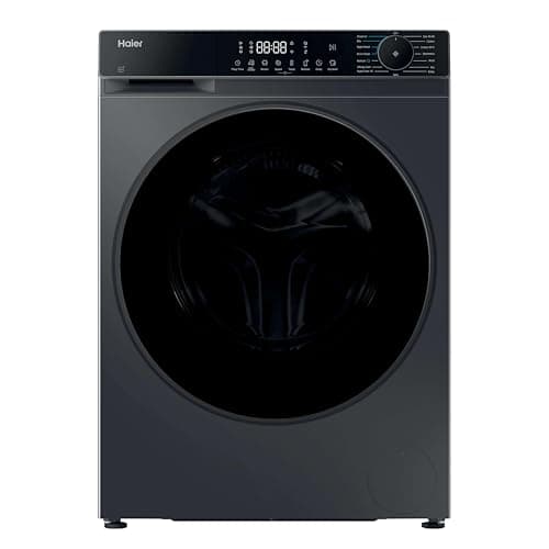 Image of Haier X Series 5 Washer Dryer, 10kg Wash, 6kg Dry, 1400 rpm, A-20 percent Wash Energy Class, 16 Programmes, Lint Removal System, Smart Dual Spray, Graphite-Black Door, 56x60x85 cm -HWD100BP16357GUK