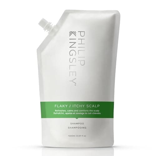 Image of Philip Kingsley | Flaky/Itchy Scalp Shampoo | Anit-Dandruff Shampoo For Flaky, Itchy, Dry, Oily Scalps | Cleansing Scalp Care | Hair Shampoo that Hydrates, Soothes and Calms | 1000ml Refill Pouch