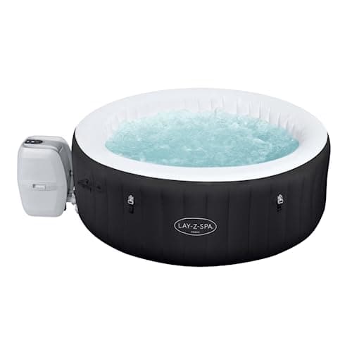Image of Lay-Z-Spa Miami Hot Tub, 120 AirJet Massage System Inflatable Spa with Freeze Shield Technology, 2-4 Person