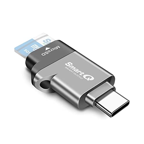 Image of C356 Type-C MicroSD Card Reader with USB 3.0 Super Speed Technology, Supports MicroSDXC, MicroSDHC, and MicroSD for Window, Mac OS X and Andriod (Midnight Grey)