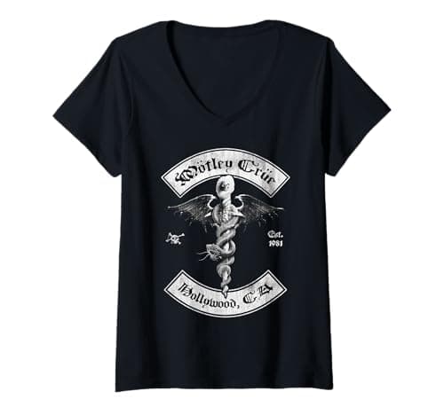 Image of Women's Mötley Crüe Feelgood Hollywood '81 V-Neck T-Shirt