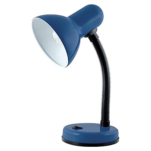 Image of HOMELIFE 35w 'Classic' Flexi Desk Lamp with Versatile Flexible Neck - Integral On/Off Switch - Approx. 34cm Height - L958NB - Midnight Blue