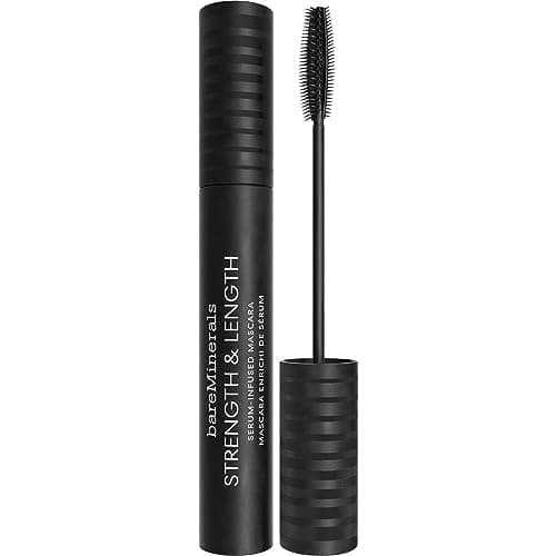 Image of bareMinerals STRENGTH & LENGTH Serum-Infused Black Mascara - Plant-Based Lash Serum, Lengthens, Lifts & Defines for Healthier Lashes, Vegan