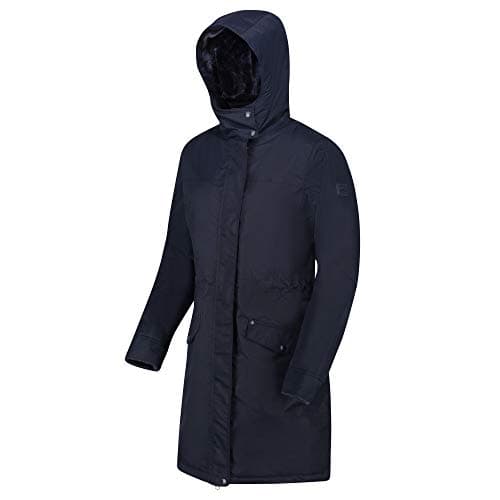 Image of Regatta Rimona Waterproof Breathable Taped Seams Insulated Lined Hooded Jacket - Navy, 14