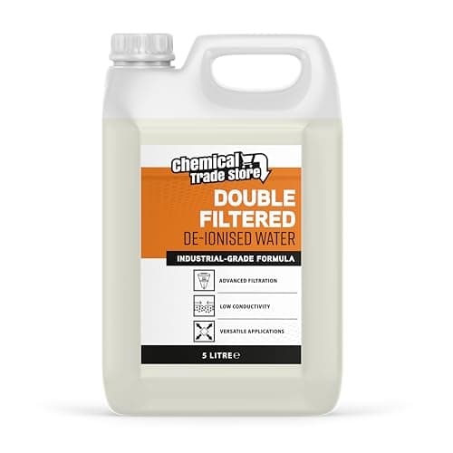 Image of Chemical Trade De-Ionised Water for Car Batteries & Steam Irons, 5L - Ultra Pure, Low Conductivity, Demineralised for Industrial & Household Use