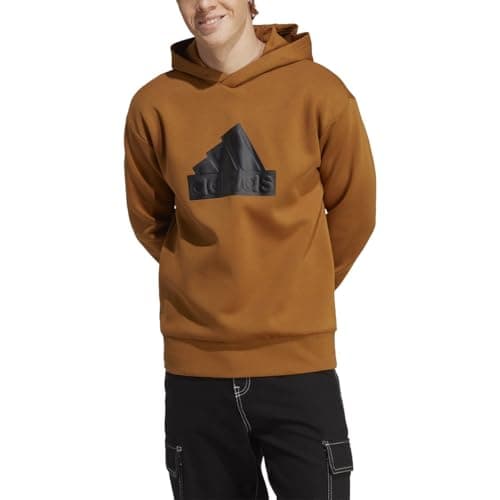 Image of adidas Men's Future Icon Badge of Sport Hoodie, Bronze Strata, M