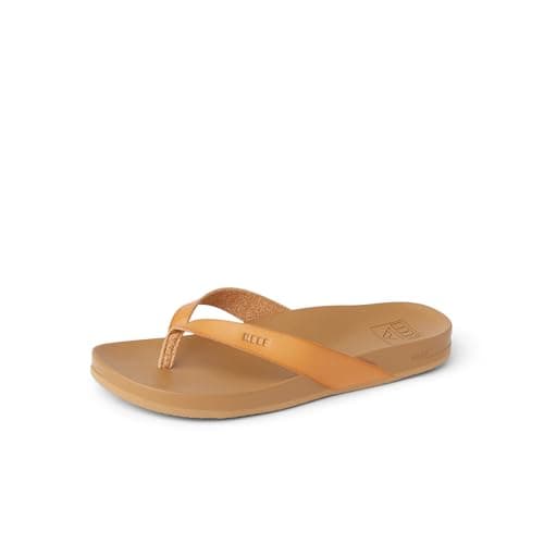 Image of Reef Women's Cushion Bounce Court Flip Flop, Natural, 5 UK