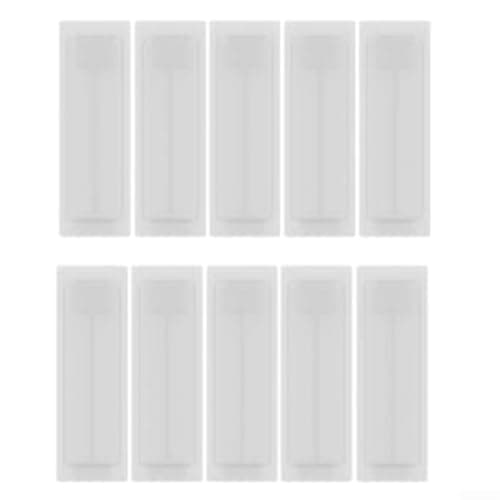 Image of Posheliox Electrical Panel Slot Covers 50 Pcs White Plastic Fuse Box Hole Modular Grid Fillers for Distribution Board Din Rail Blanks(1P)