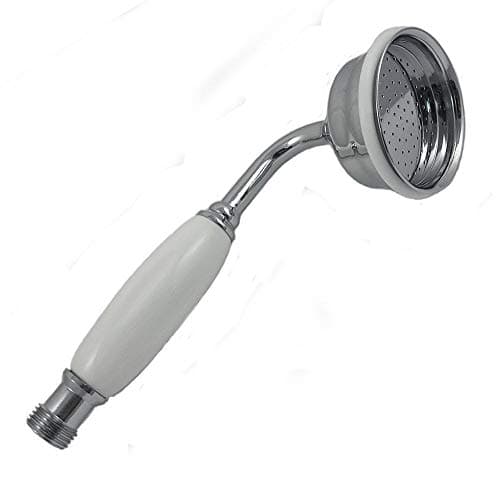 Image of Bathroom Traditional Shower Handset A3510G - Chrome Hose Pressure Boosting Shower Head Spray - Traditional Design, Easy Clean & Easy to Install - White