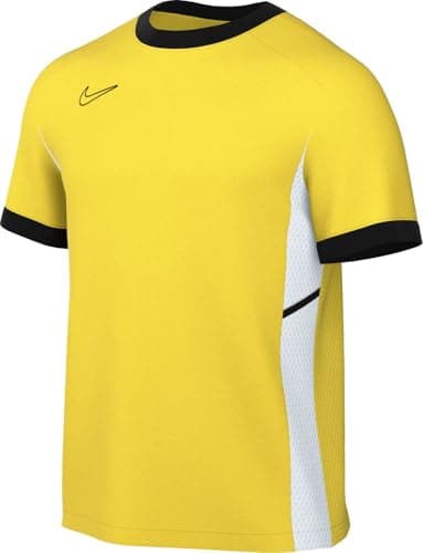 Image of Nike FZ9754-719 M NK DF ACD25 SS TOP Sweatshirt Men's Tour Yellow/Black/White/Black Size S