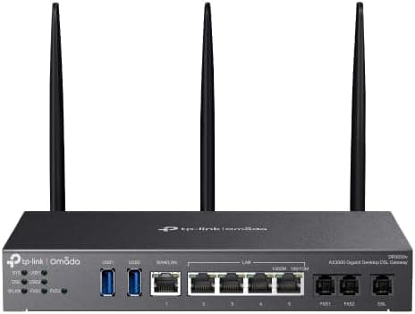 Image of TP-Link Omada DR3650v AX3000 WiFi 6 VDSL/ADSL Modem Router, Gigabit VPN DSL Gateway, Load Balancing DSL & WAN, Mesh Support, 5× Gigabit Ports, 2× USB 3.0, Cloud Managed