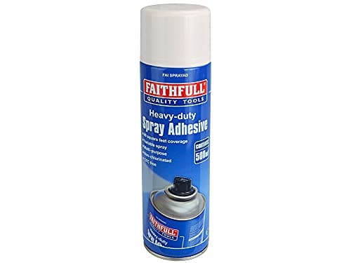 Image of Faithfull FAISPRAYAD Spray Adhesive 500ml (Non-Chlorinated)