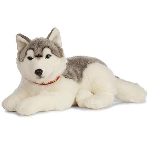 Image of Living Nature Giant Husky, Realistic Soft Cuddly Dog Toy, Naturli Eco-Friendly Plush, 60cm