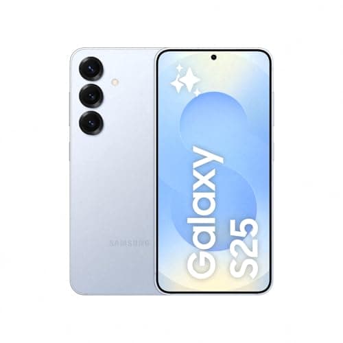 Image of Samsung Galaxy S25 AI Smartphone, Galaxy AI, 12GB Memory, 512GB Storage, 50MP Camera, Icy Blue, 3 Year Manufacturer Extended Warranty (UK Version)