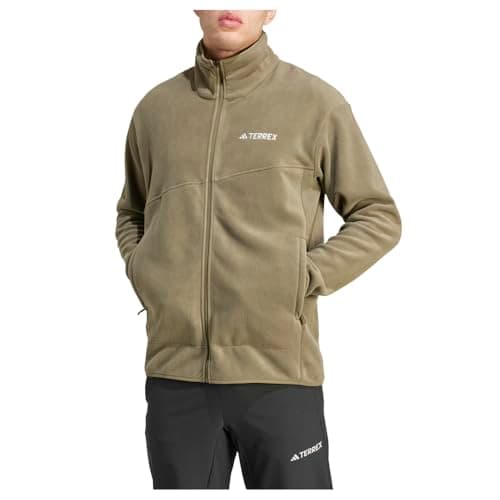 Image of adidas Men's Terrex Multi Full Zip Fleece Jacket Sweatshirt (Pack of 1), Olive Strata, M