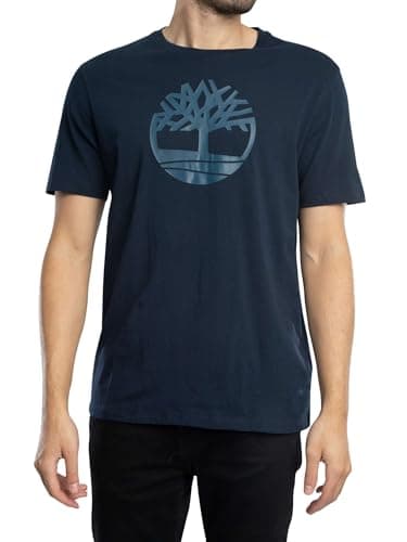 Image of Timberland Men's Tree Logo T-Shirt, Dark Blue, XL