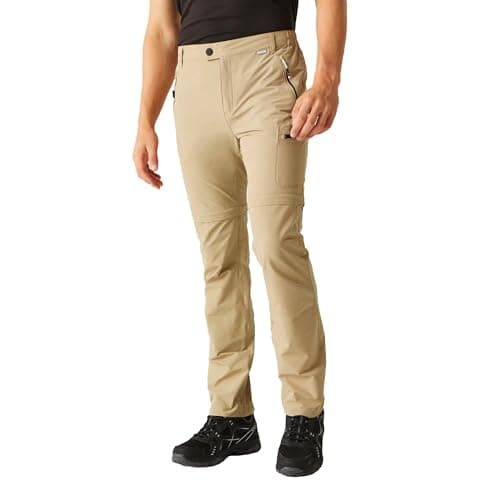 Image of Regatta Men's Highton Zip Off Walking Trousers Beige