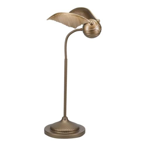 Image of Paladone Golden Snitch Posable Desk Lamp - Officially Licensed Harry Potter Light for Bedside Table Reading, Flexible Neck, Gift for Home Office Decor