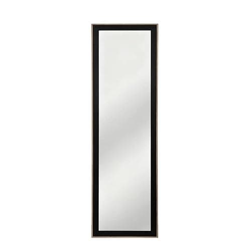 Image of URBNLIVING Full-Length Wall Mirror 35x110cm – Vertical & Horizontal Mount, Bedroom, Hallway, Living Room (Black)