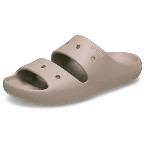 Image of Crocs Unisex Adults Classic Sandal v2,Taupe, 7 UK Men/8 UK Women