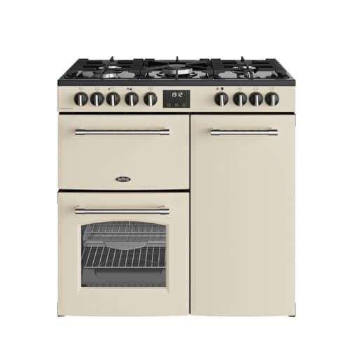 Image of Belling Farmhouse 90cm Dual Fuel Range Cooker - Cream