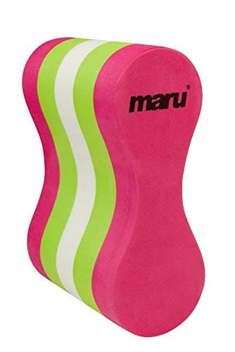 Image of Maru Swimming Pull Buoy (Pink/Lime/White) – Buoyant Foam Swimming Float for Adults & Teens (Ages 14+) – Improves Stroke Technique & Strengthens Arms – Comfortable, Non-Chafing & Trusted by Coaches
