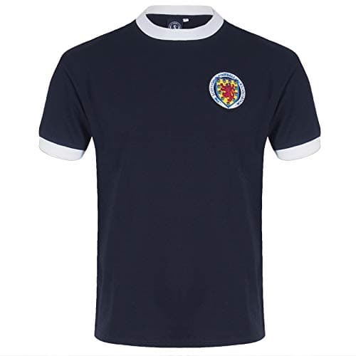 Image of Scotland Official Football Gift Mens Retro 1967 Denis Law No.10 Home Shirt Small