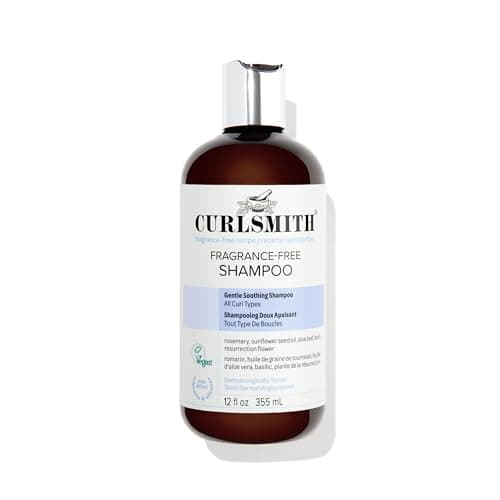 Image of Curlsmith Fragrance-Free Shampoo – Gentle Cleanser made without silicone & sulphate for Fragrance sensitives – Moisturising & Dermatologically Tested – Ideal For All Curl Types