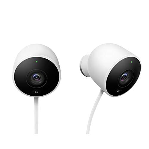 Image of Google Nest Cam Outdoor Smart Security Camera, Twin Pack, White
