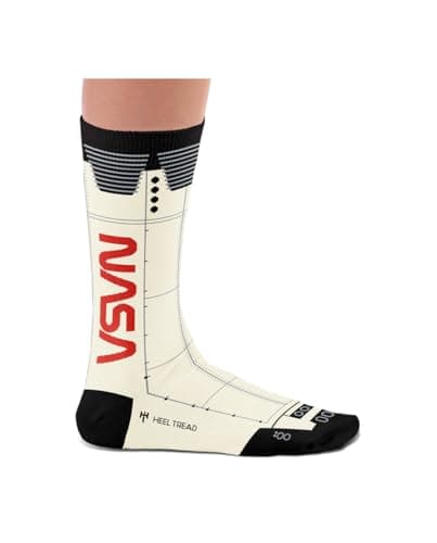 Image of Sock Affairs NASA Socks – Space Expedition, Discovery, Saturn V – Gifts for Space Enthusiasts, Cotton Socks, 2 Sizes, 4-7 and 7½-11½