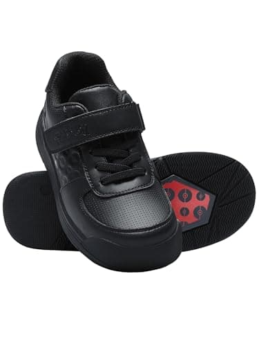 Image of Pokemon Shoes | Boys School Shoes | Pokeball Boys Trainers | Black 9
