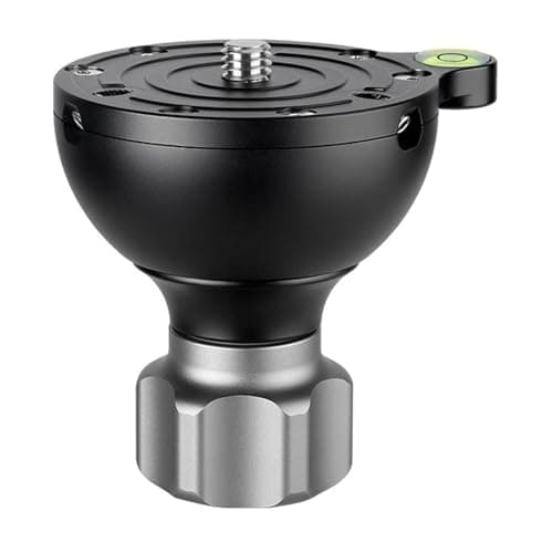 Image of LEOFOTO YB-75SP 75mm Levelling Half Ball Adapter for Bowl Tripod Short Handle Low Profile