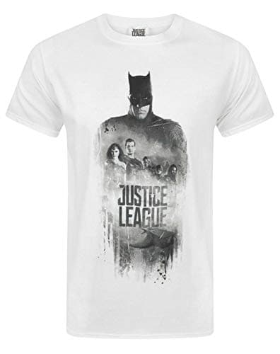 Image of JUSTICE LEAGUE Character Line Up Men's T-Shirt White