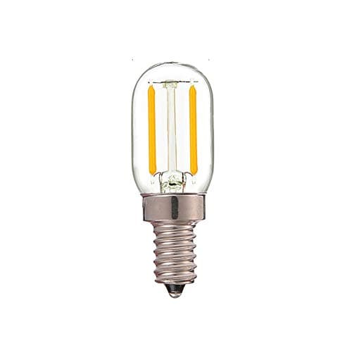Image of 2 PCS T22 LED Bulb E12 E14 DC/AC 12V-24V 220V Bulb Amber Glass Tubular Bulb 1W 2200K 360°Decorative Pendant Lighting No Dimmable Bulb Edison LED Filament Bulb,2,E12 12~24V