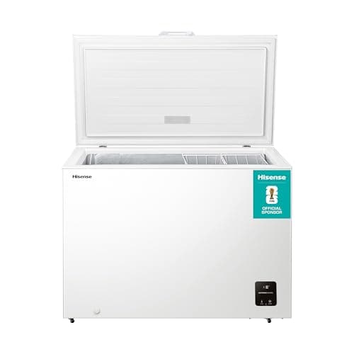 Image of Hisense FC386D4AWLE 297Litres Freestanding Chest Freezer, 4 Star Freezer Rating, E Rated in White