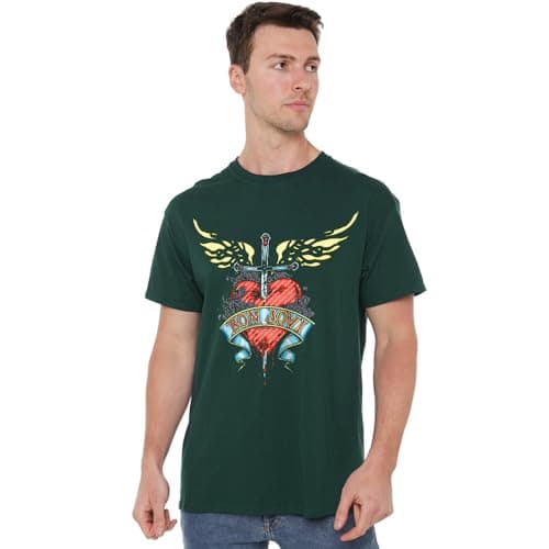 Image of Bon Jovi Daggered Unisex T Shirt, Black, Large
