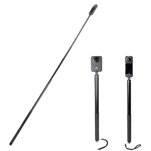 Image of PellKing Long 200cm(78inch) Invisible Selfie Stick for Insta360 ONE X3, X2, X, Insta360 ONE R, RS, Insta 360 Camera 1/4" Extended Monopod Pole