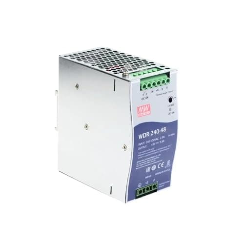 Image of WDR-240-48 180-550VAC Input voltage DC 48V 5A 240W Single Output Industrial DIN RAIL Power Supply
