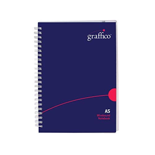 Image of GRAFFICO A5 Twin Wire Polypropylene Notebook of 140 Pages (Pack of 1)