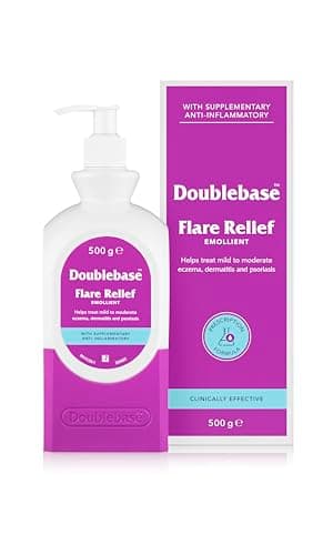Image of Doublebase Flare Relief Emollient for the Treatment and Relief of Dry Skin Conditions such as Eczema and Psoriasis and Dermatitis (Packaging May Vary), 500g Pump Pack