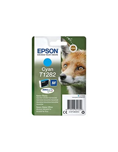 Image of Epson T1282 Cyan Fox Genuine, DURABrite Ultra Ink Cartridge