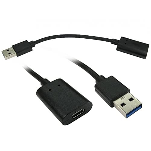 Image of CablesDirect USB3C-951REV USB Cable, USB 3.2, Gen 2, 3.1 Gen 2, USB A, USB C, Black