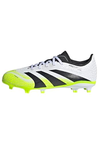 Image of adidas Unisex League Firm Ground/Multi Ground Football Boots Kids, Cloud White/Core Black/Lucid Lemon, 5 UK