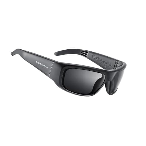Image of OhO Bluetooth Sunglasses,Voice Control and Open Ear Style Smart Glasses Listen Music and Calls with Volume UP and Down,Sport Audio Glasses IP44 Waterproof,T8 PRO BLACK