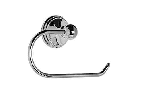 Image of Croydex Westminster Toilet Roll Holder - Durable Zinc Alloy Construction, Chrome Finish, Bathroom Storage Essential, Concealed Fixings, Classic British Design, All Fixings Included