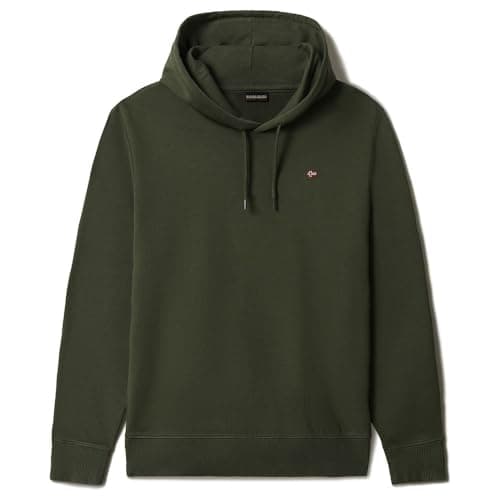 Image of Napapijri Mens Balis Fleece Hoody Green Depths XXL
