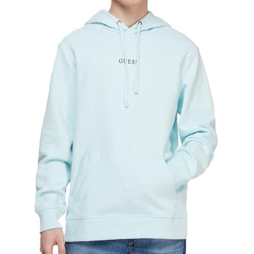 Image of Guess Roy 2022 Men's Hooded Sweatshirt Blue, blue, S