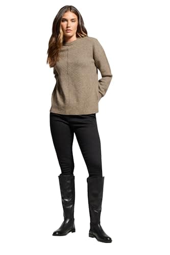 Image of Long Tall Sally - LTS Tall Seam Front Jumper - Women's Light Brown