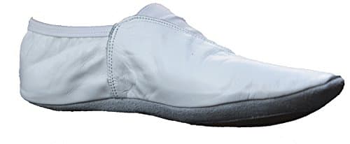 Image of Leather Gymnastic/Training/Dance/Trampoline Shoes Black (All Sizes White) (25 Eu)