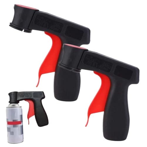 Image of Yajumgato 2Pcs Aerosol Spray Can Gun Pistol Grip Trigger Aerosol Grip Aerosol Spray Paint Sprays Adaptor Grip Trigger Handle Spray Paint Can Handle Tool for Paint Holder Cans Lacquer Boxes